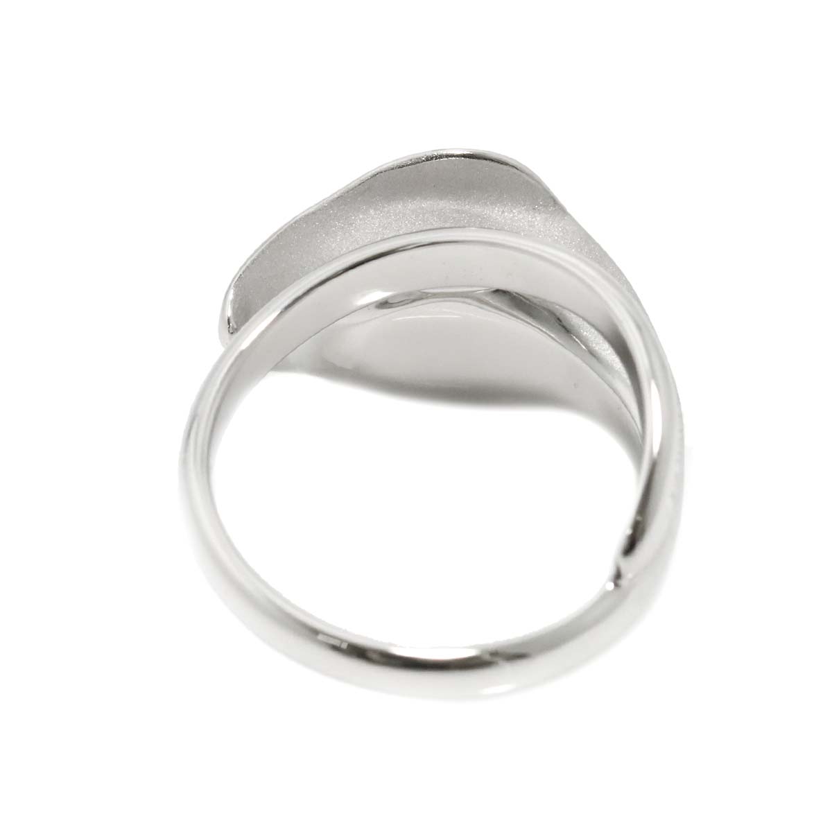 Sapphire Ring 18K WG YG 750 size6.75(US)