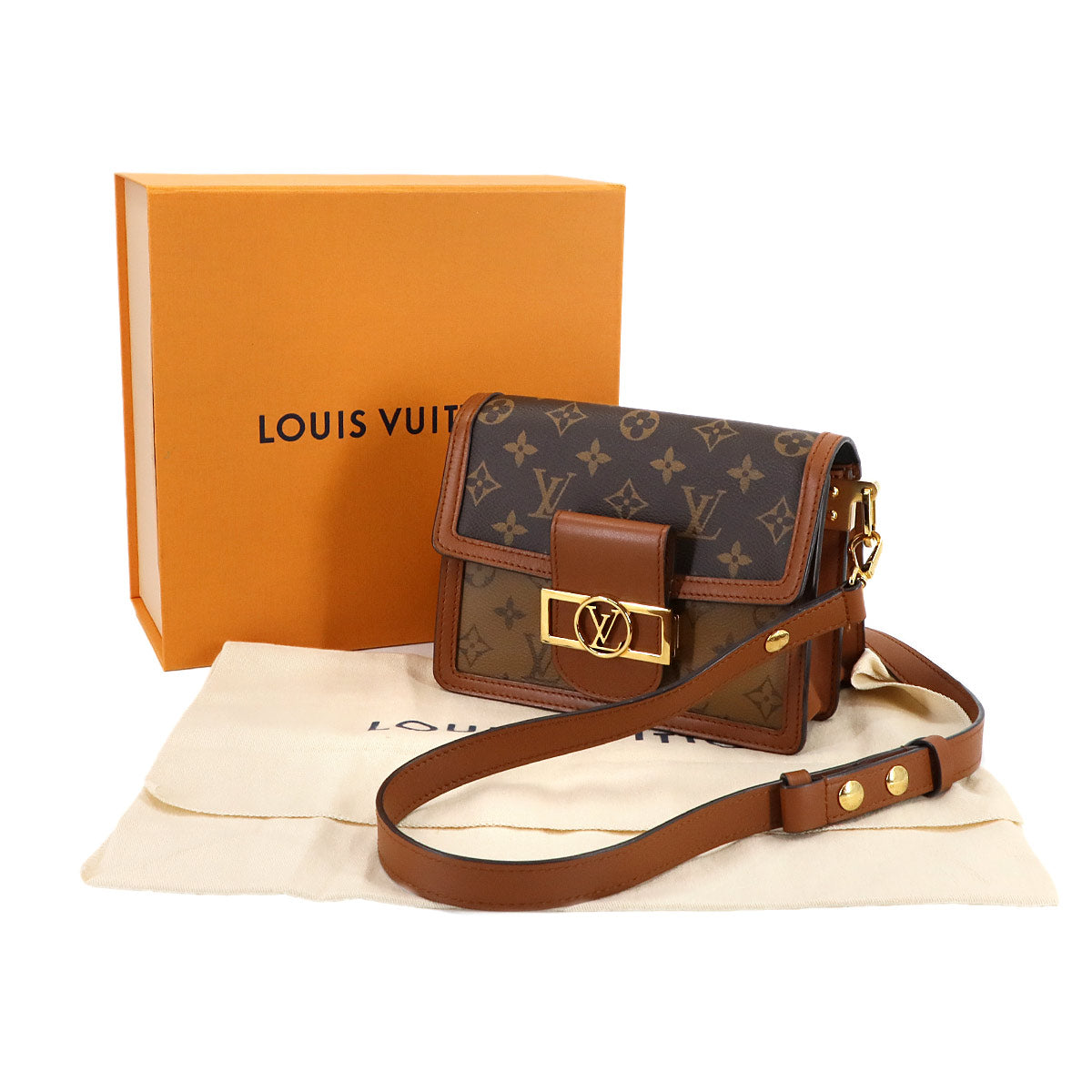 Monogram Reverse Dauphine MINI Shoulder Bag M44580 Purse