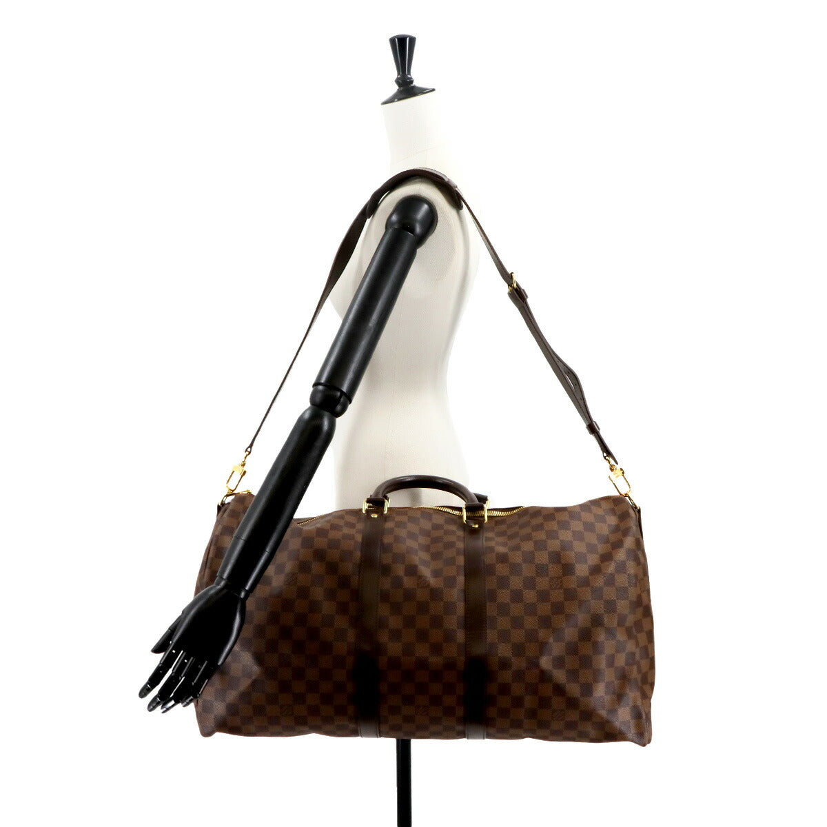 Damier Keepall Bandouliere 55 Luggage Ebene N41414