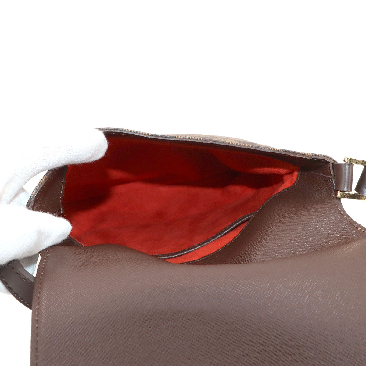 Damier Musette Salsa Long Shoulder Bag Ebene N51300