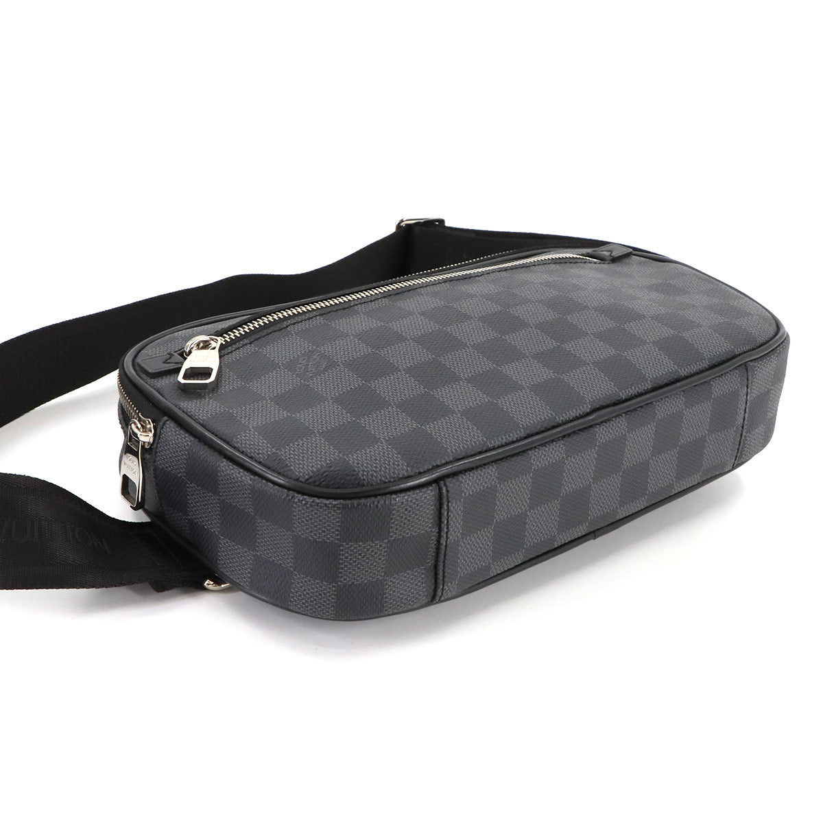Damier Graphite Ambler Crossbody Bag Black Gray N41289