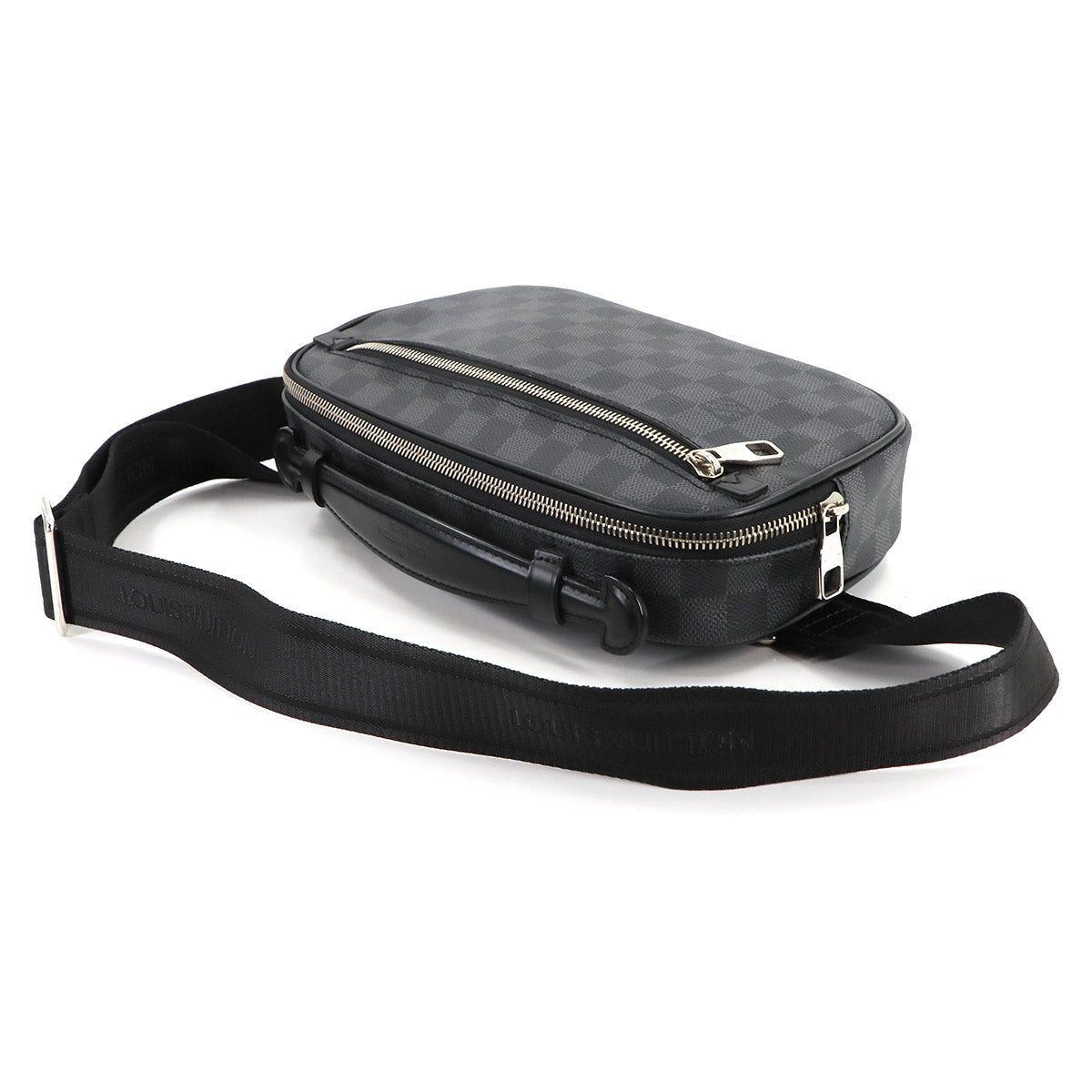 Damier Graphite Ambler Crossbody Bag Black Gray N41289