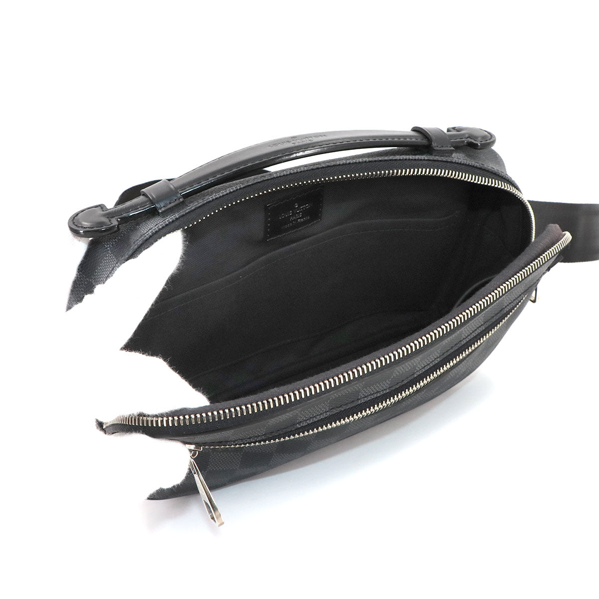 Damier Graphite Ambler Crossbody Bag Black Gray N41289