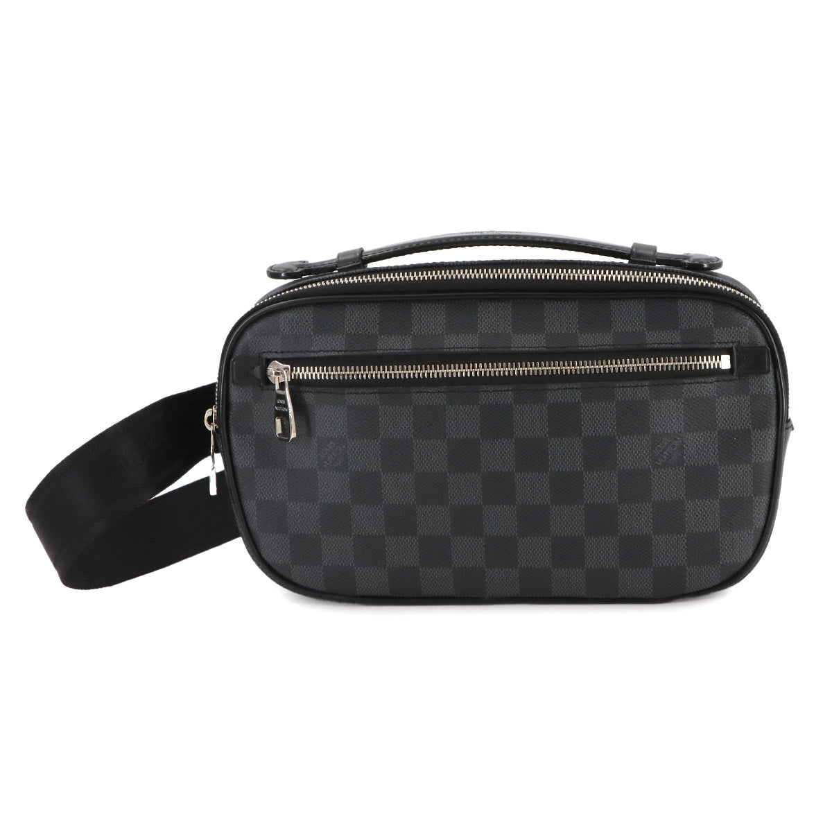 Damier Graphite Ambler Crossbody Bag Black Gray N41289