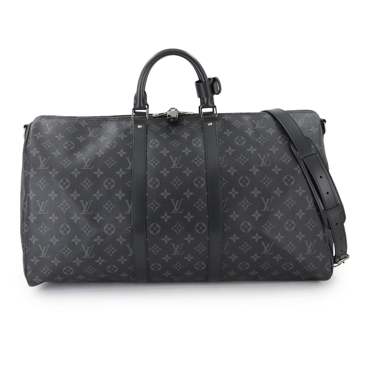 Monogram Eclipse Keepall Bandouliere 55 Luggage M40605