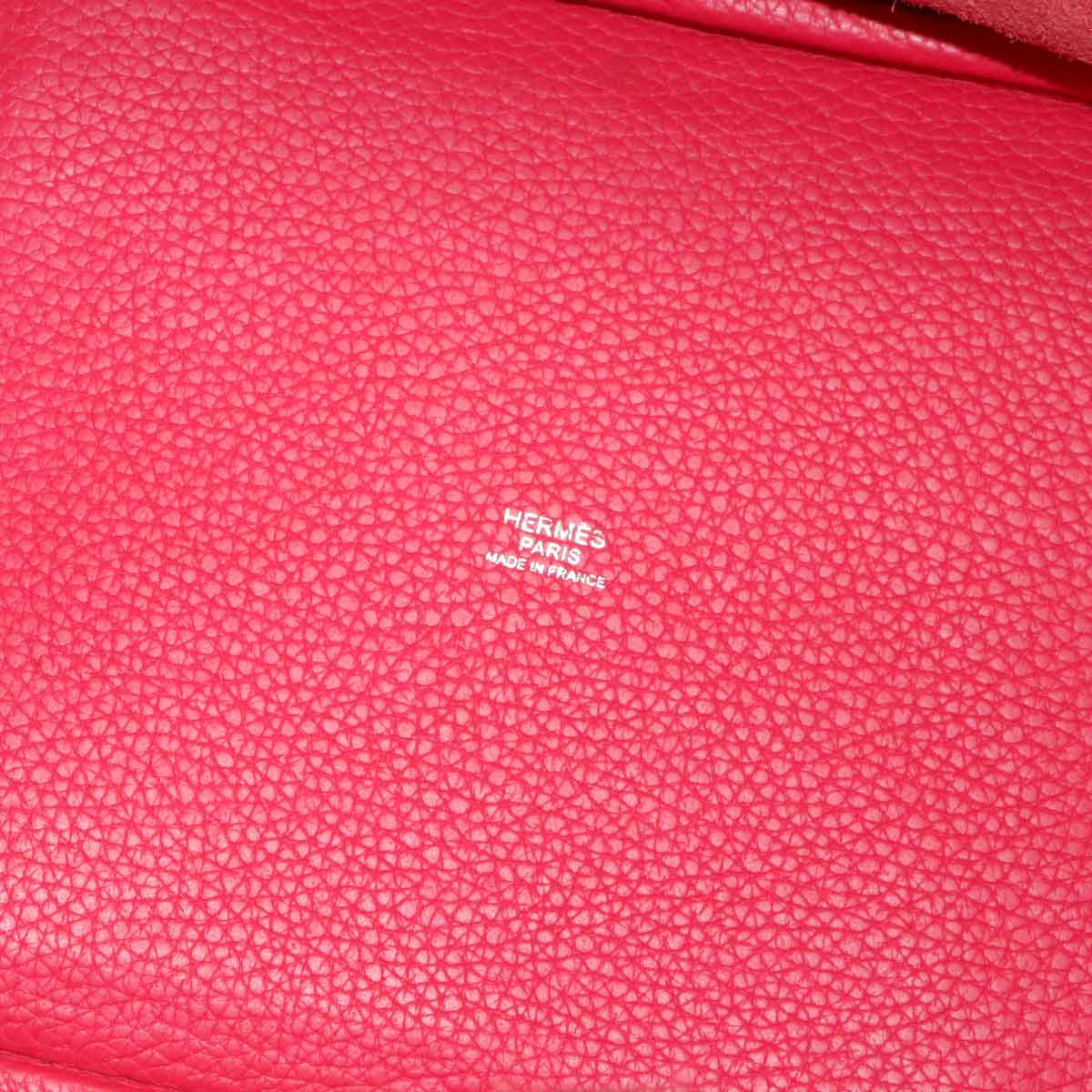 Picotin Lock MM Hand Bag Taurillon Clemence Rose Extreme