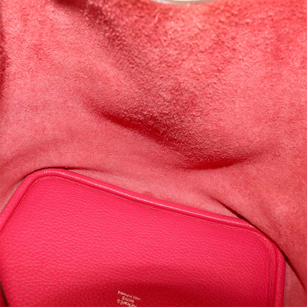 Picotin Lock MM Hand Bag Taurillon Clemence Rose Extreme