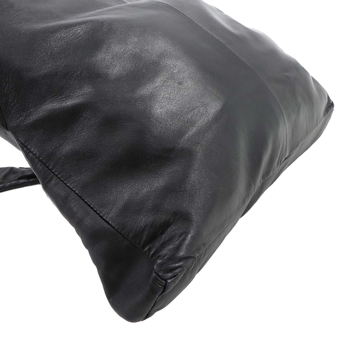 Large Girl Chanel Shoulder Bag Leather Black Purse