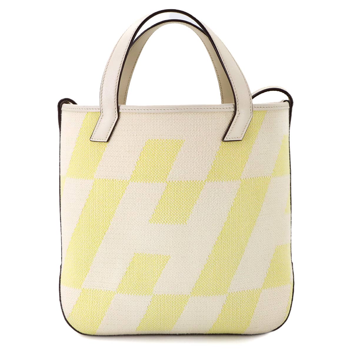 H en Biais 27 PM Tote Shoulder Bag H Toile Canvas Swift