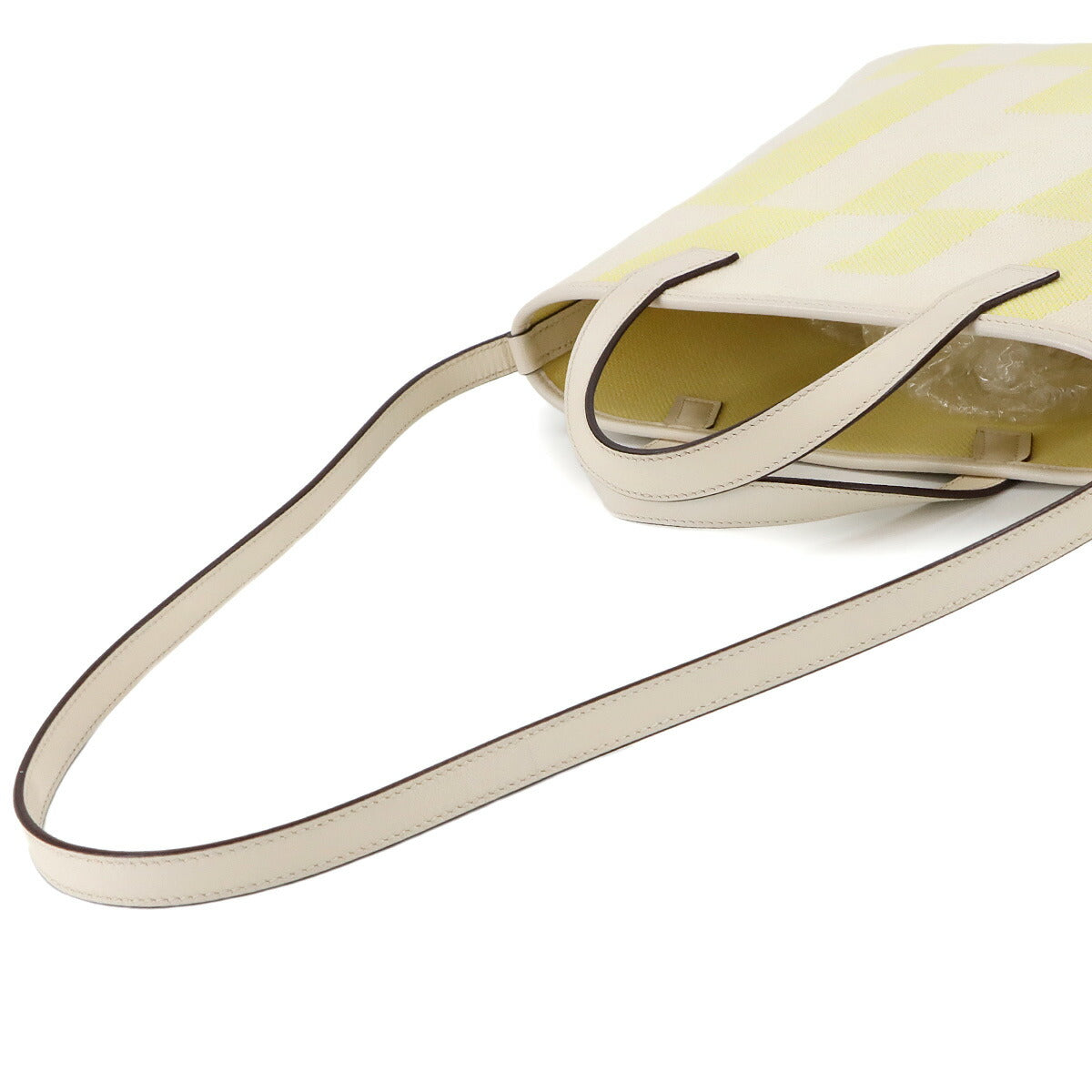 H en Biais 27 PM Tote Shoulder Bag H Toile Canvas Swift