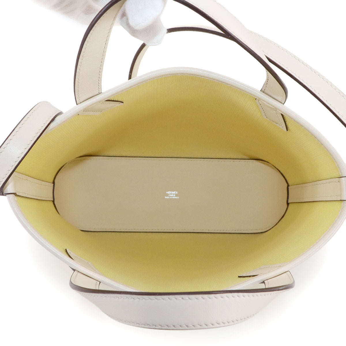 H en Biais 27 PM Tote Shoulder Bag H Toile Canvas Swift