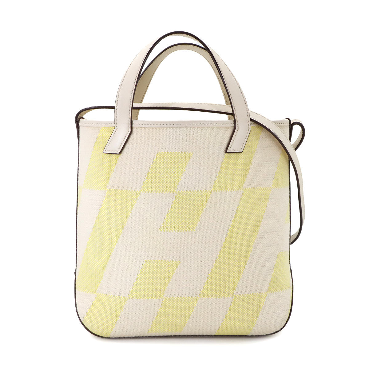 H en Biais 27 PM Tote Shoulder Bag H Toile Canvas Swift