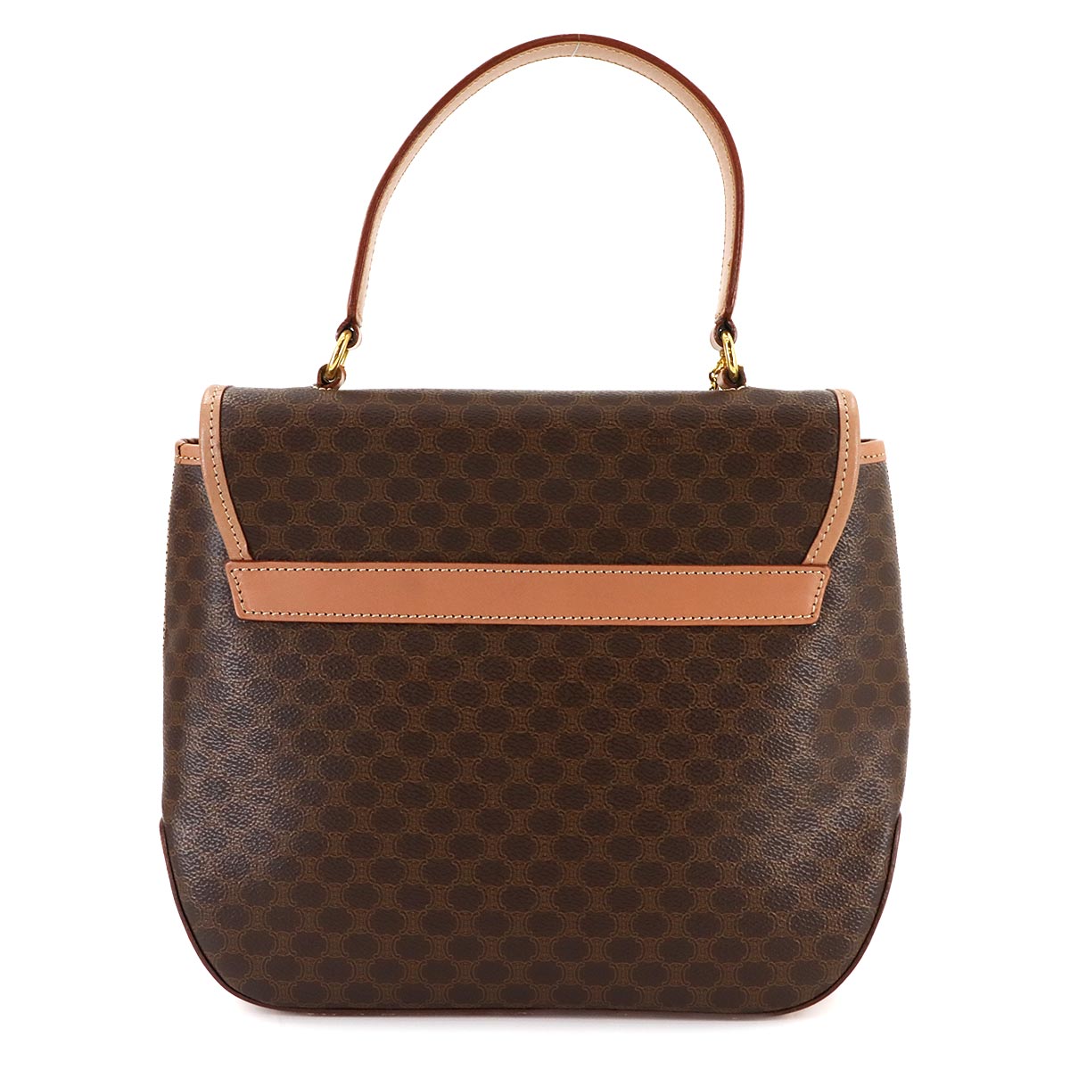 Macadam 2way Hand Shoulder Bag PVC Leather Brown Vintage