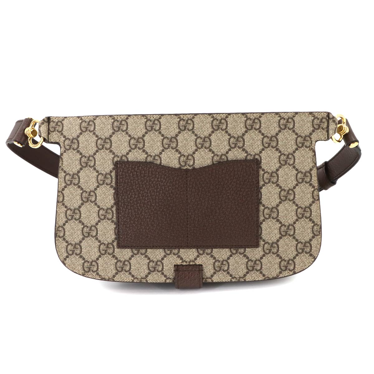 Blondie GG Supreme Belt Bag Leather Beige Brown 718154 Purse