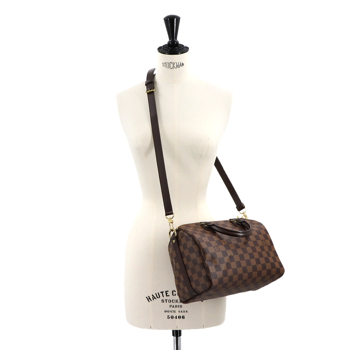 Damier Speedy Bandouliere 25 Hand Shoulder Bag N41368