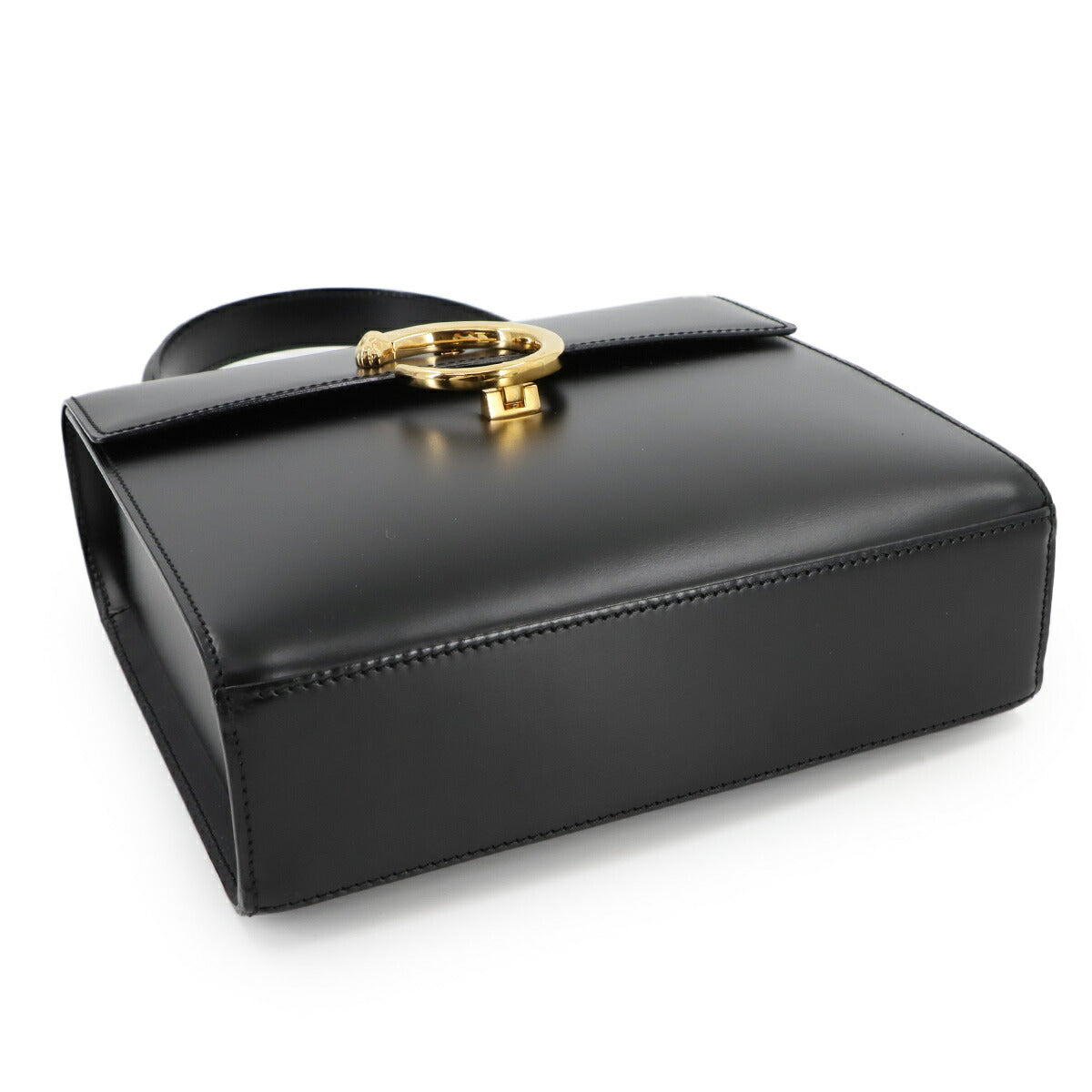Panthere 2way Hand Shoulder Bag Leather Black Purse