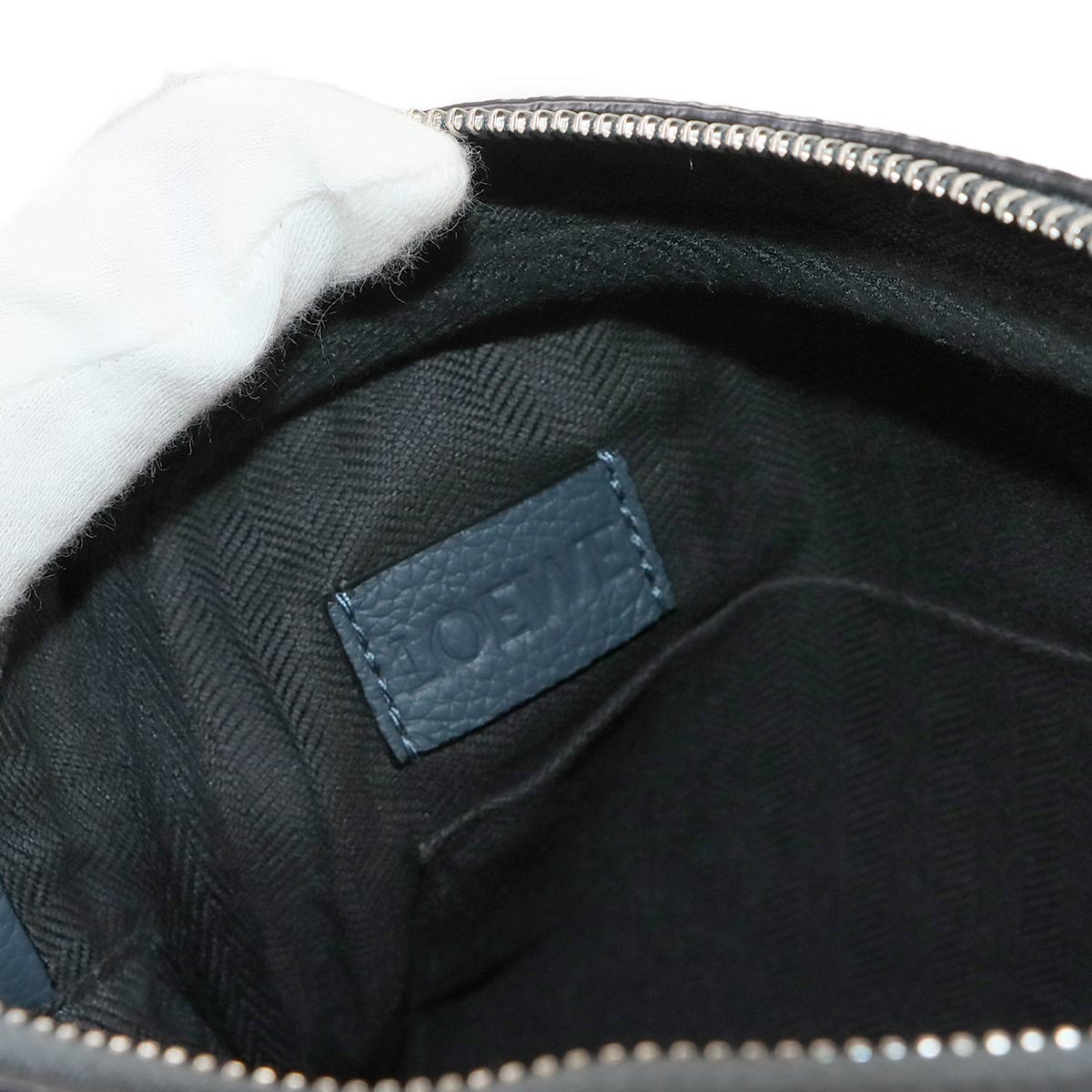 Military Messenger XS Shoulder Bag Leather Onyxblue Purse