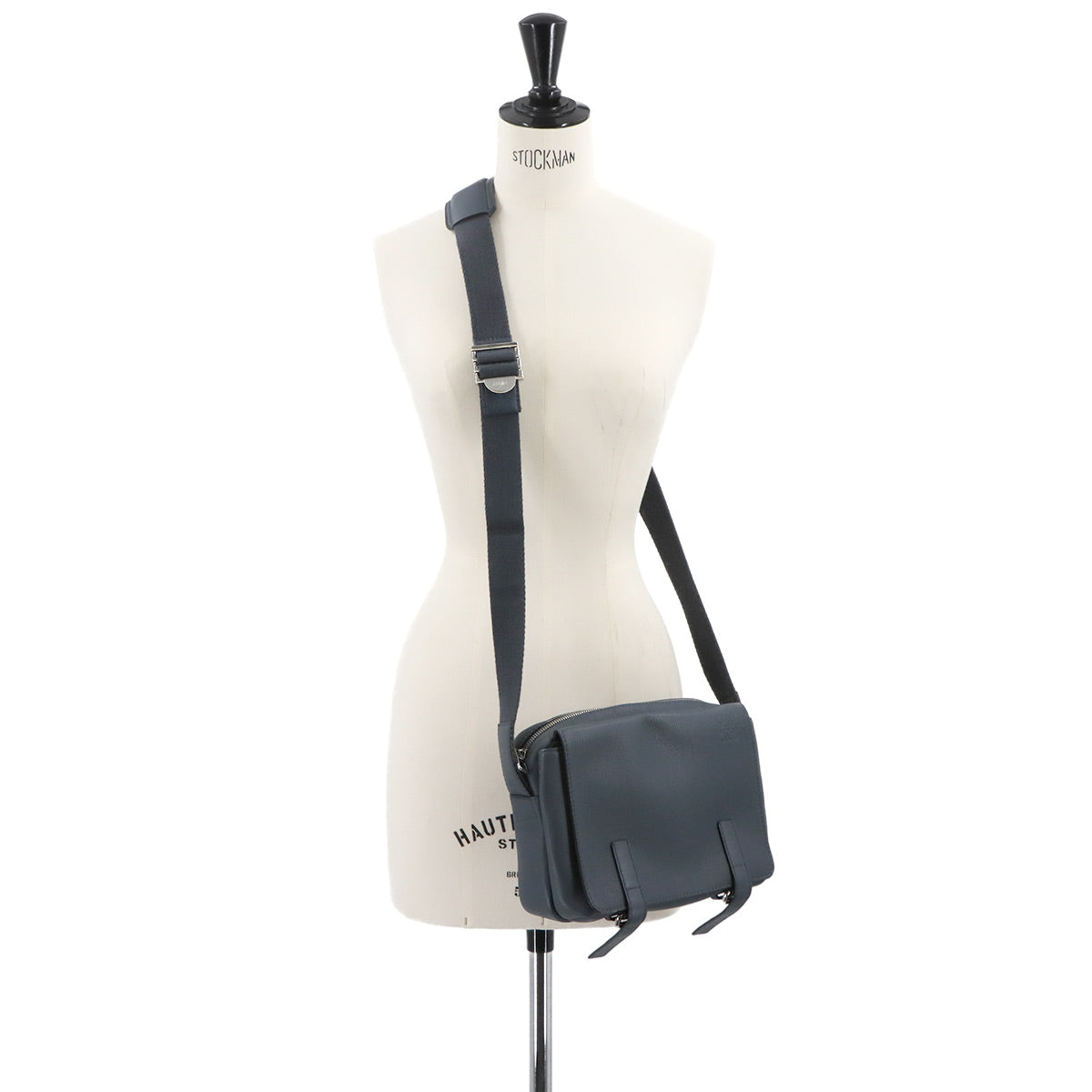 Military Messenger XS Shoulder Bag Leather Onyxblue Purse