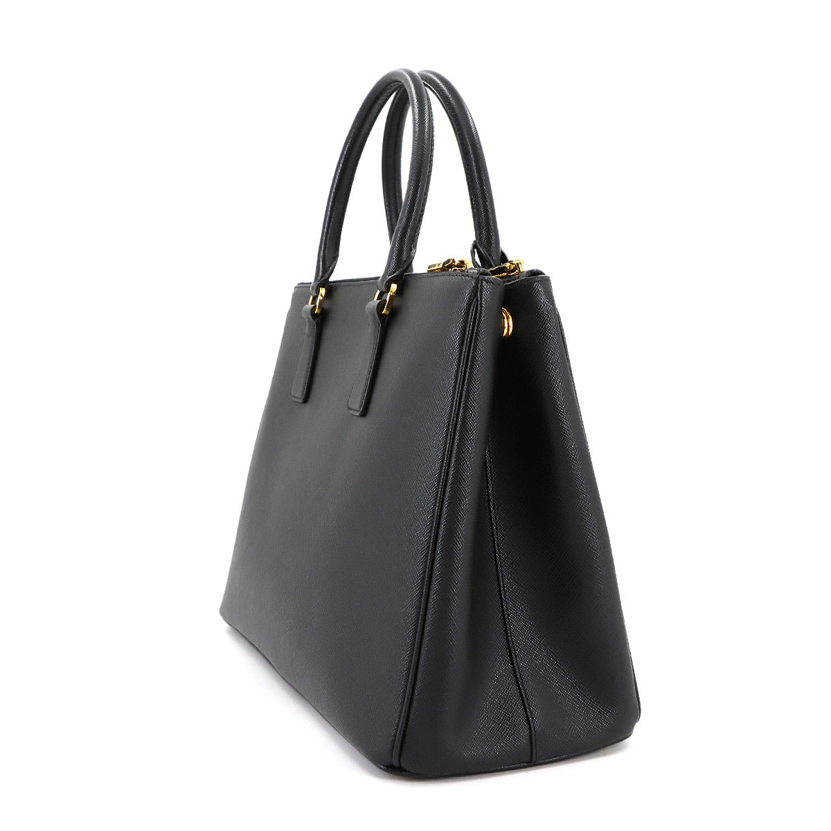 Galleria 2way Tote Shoulder Bag Saffiano Leather Black 1BA274