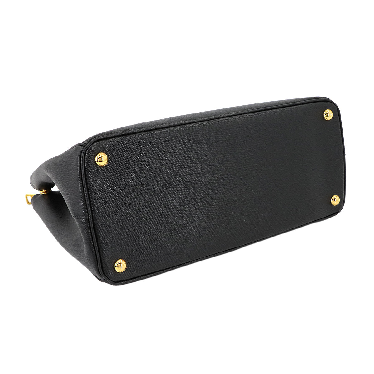 Galleria 2way Tote Shoulder Bag Saffiano Leather Black 1BA274