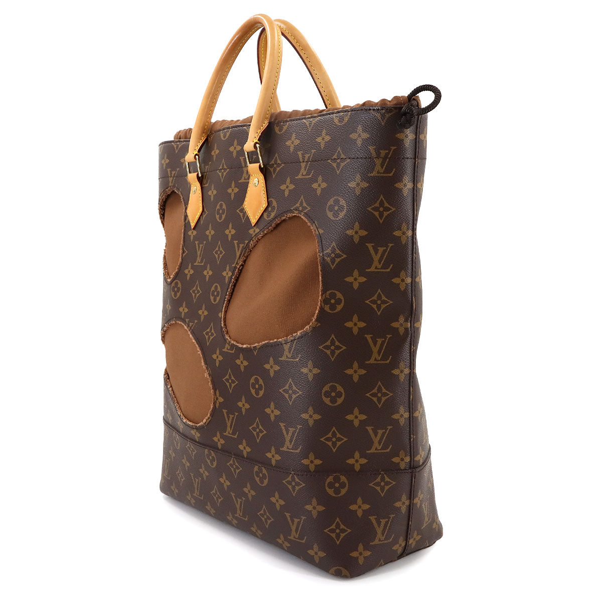 Monogram with Holes Tote Bag Rei Kawakubo Brown M40279