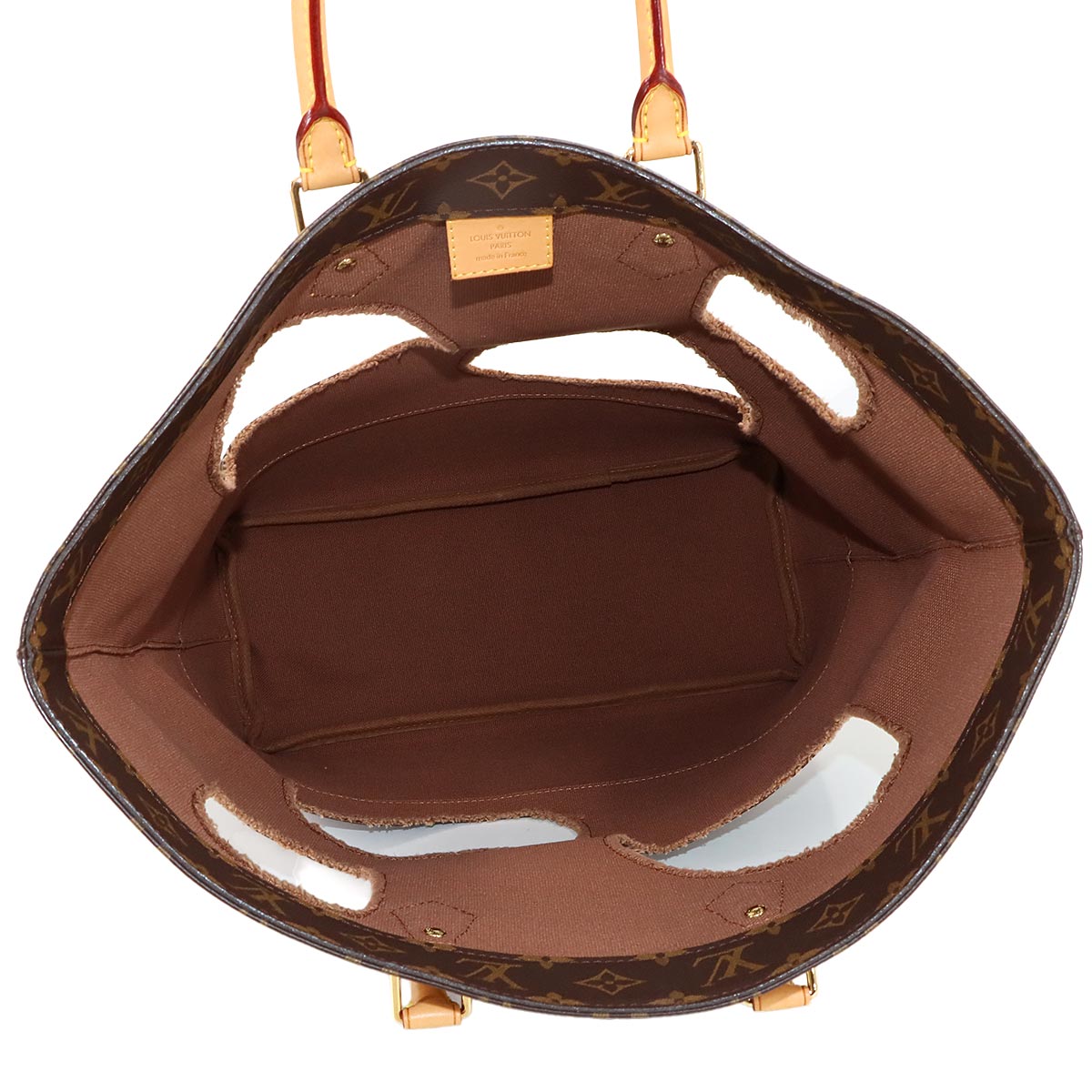 Monogram with Holes Tote Bag Rei Kawakubo Brown M40279