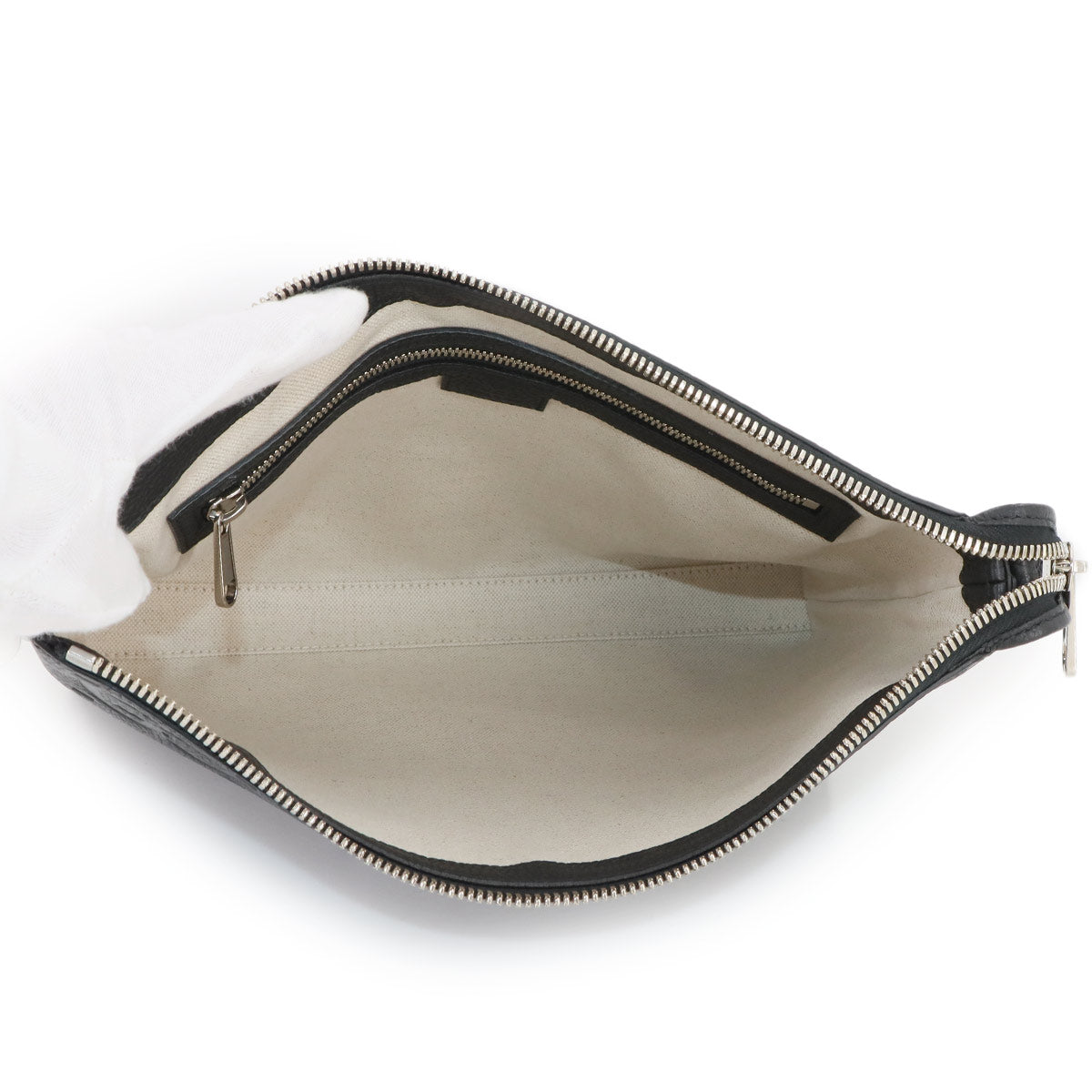 Jumbo GG Shoulder Bag Leather Black 696009 Purse