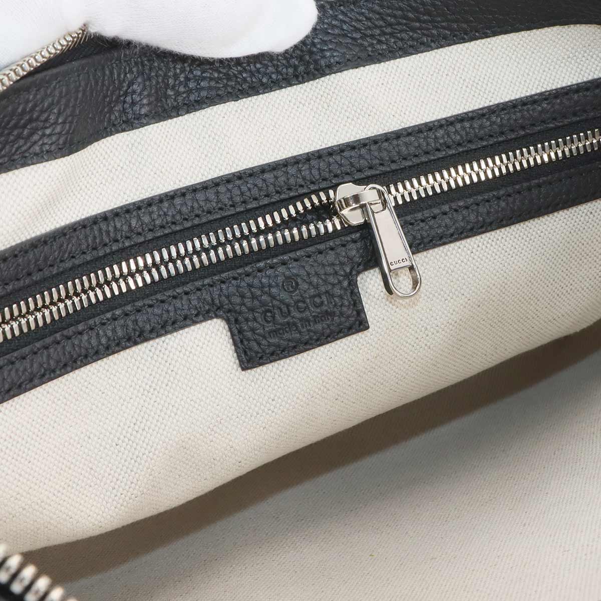 Jumbo GG Shoulder Bag Leather Black 696009 Purse