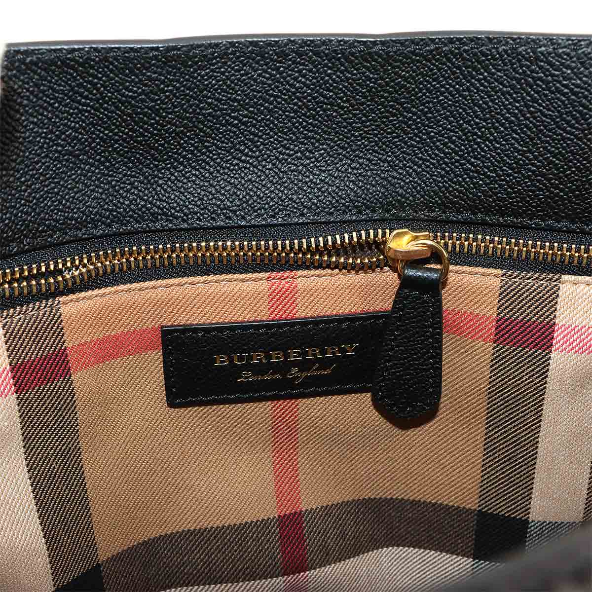 Buckle Tote 2way Tote Shoulder Bag Leather Black 4029022