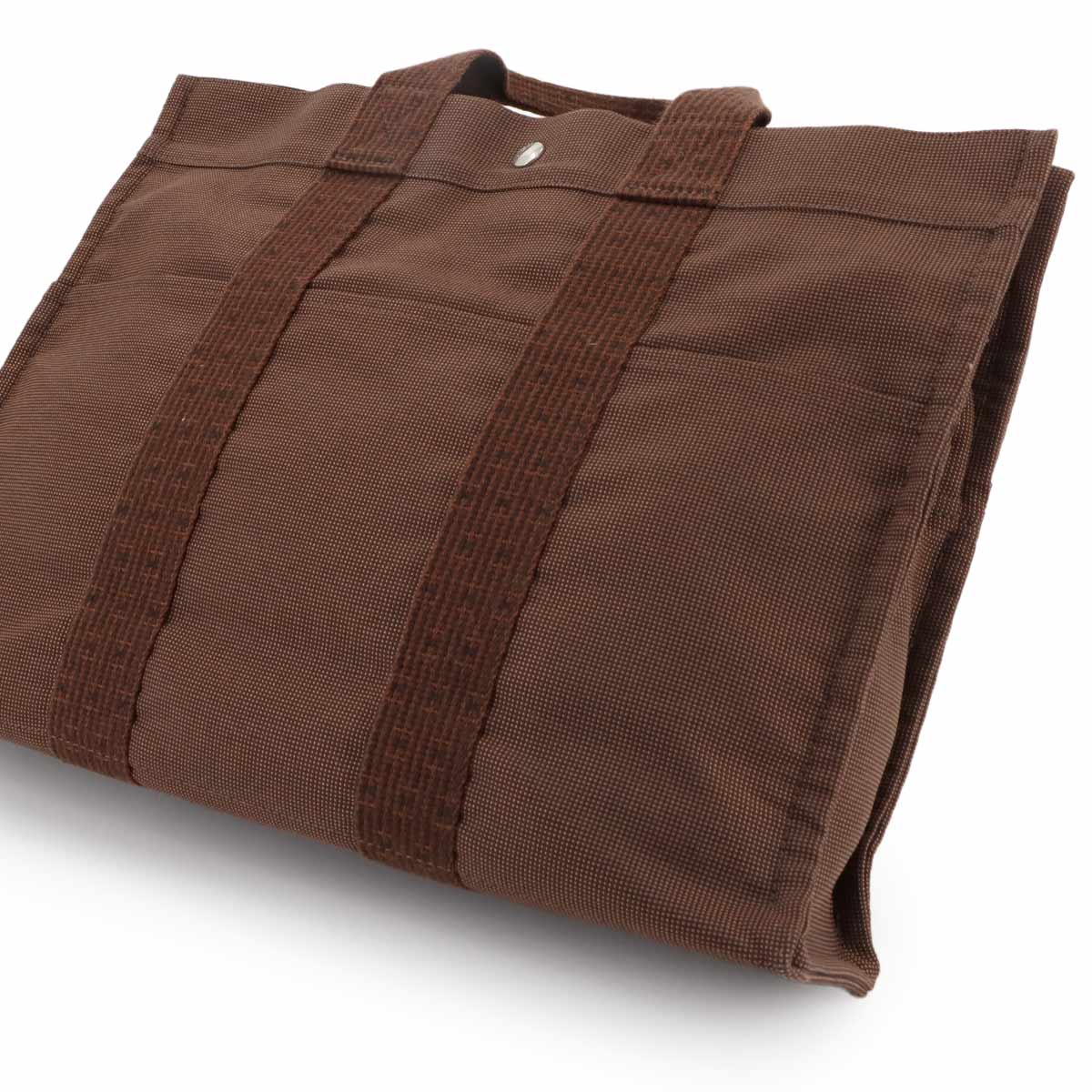 Herline Tote MM Bag Canvas Brown Unisex Purse