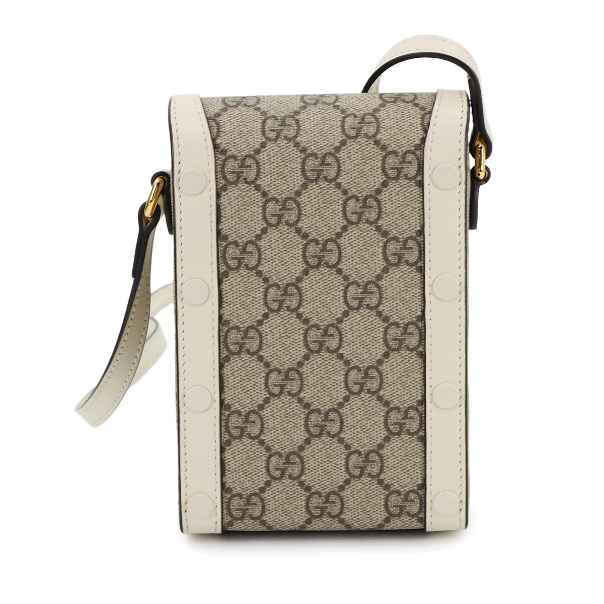 Horsebit 1955 Mini Shoulder Bag GG Supreme Canvas Leather Beige