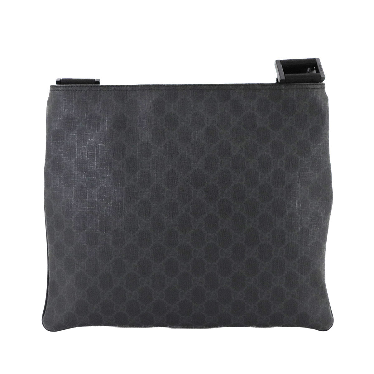 GG Supreme Messenger Shoulder Bag PVC Canvas Black 162904 Purse