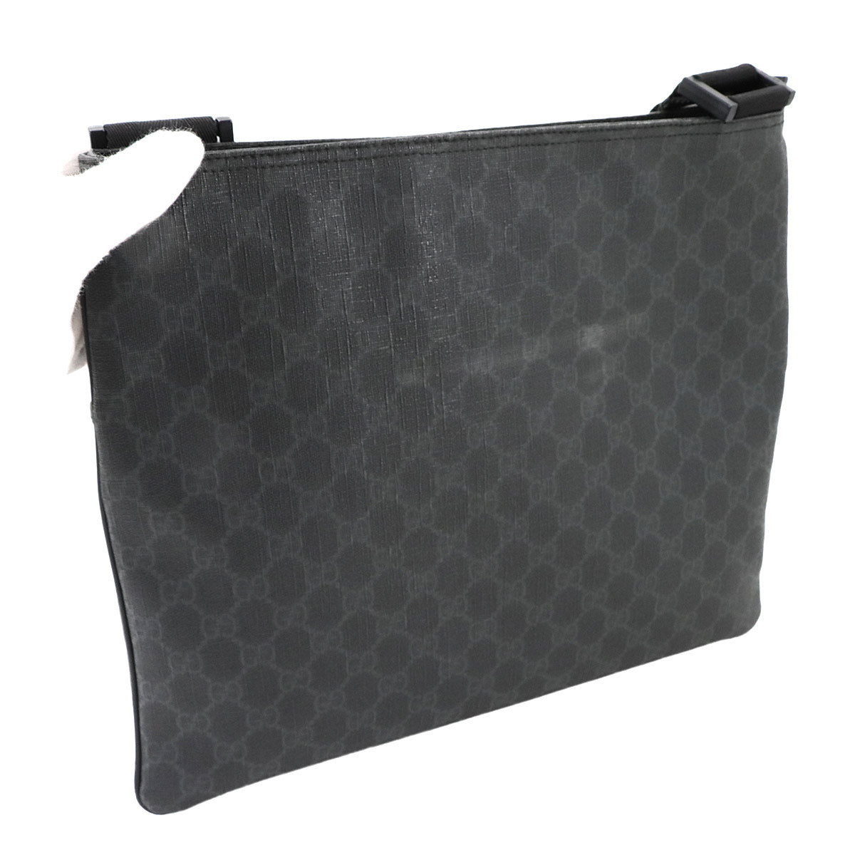 GG Supreme Messenger Shoulder Bag PVC Canvas Black 162904 Purse