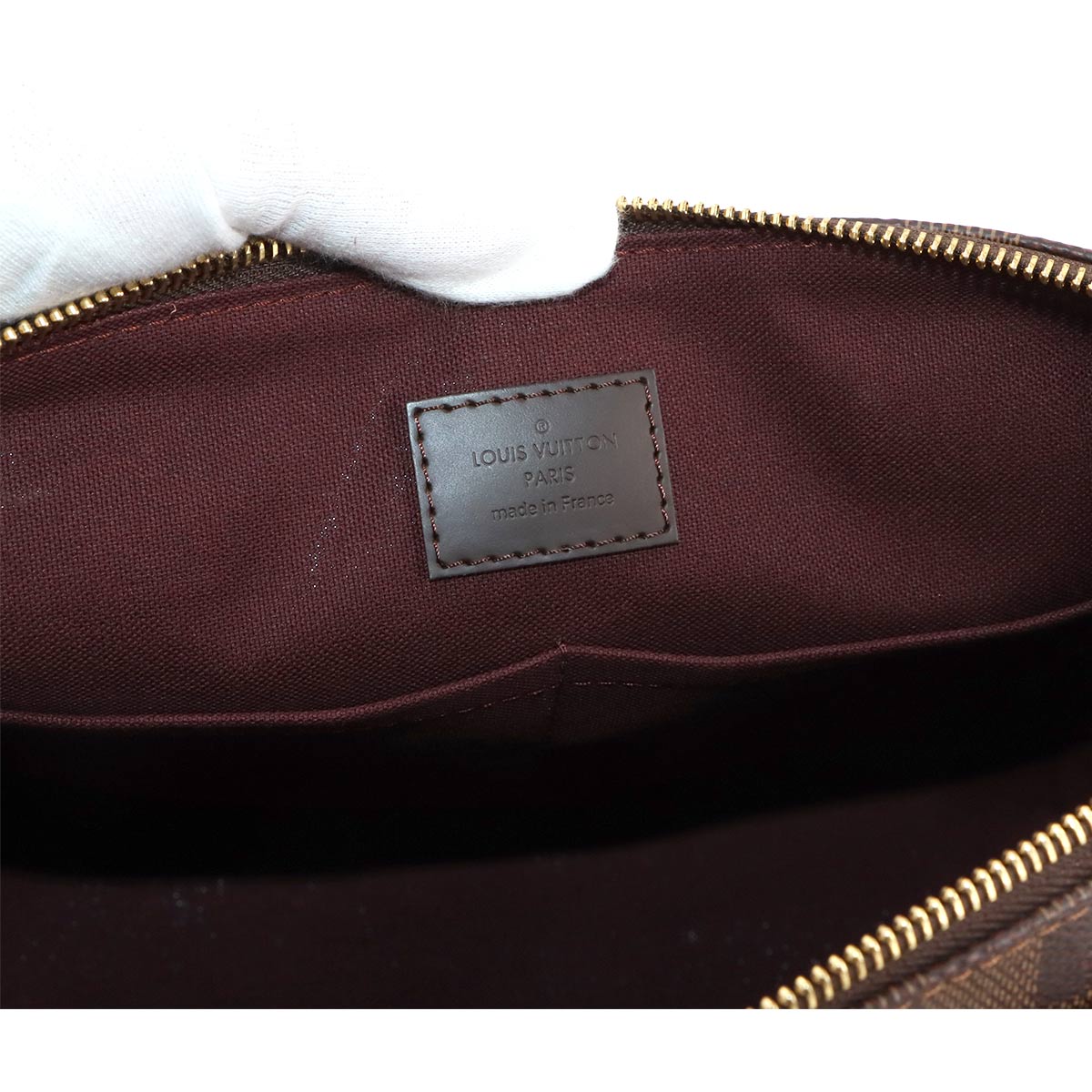 Damier Iena PM Tote Bag Ebene Brown N41012 Purse