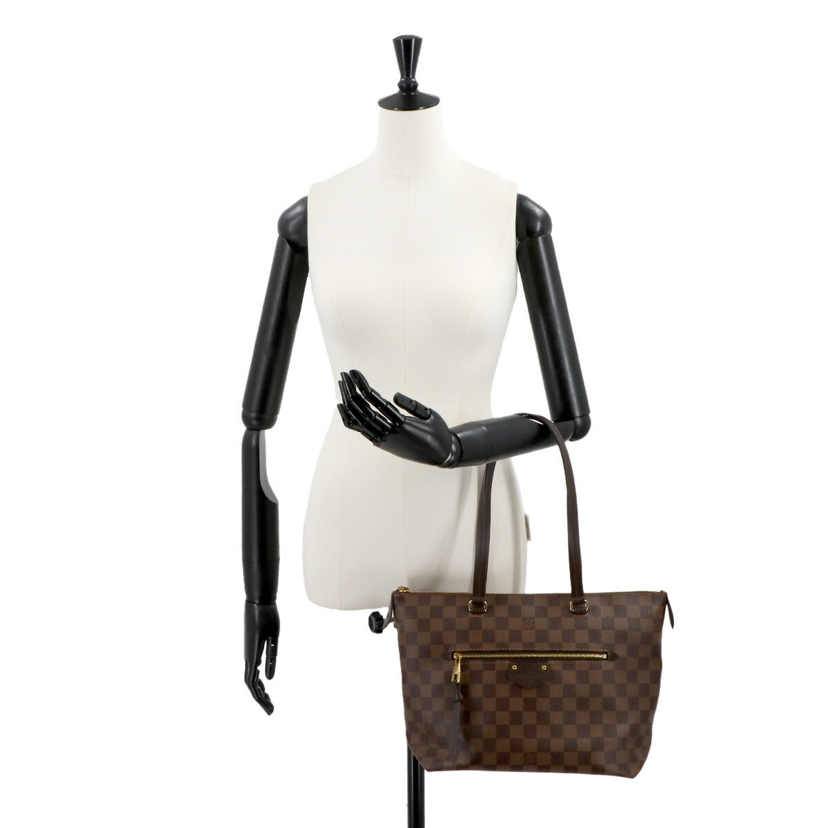 Damier Iena PM Tote Bag Ebene Brown N41012 Purse