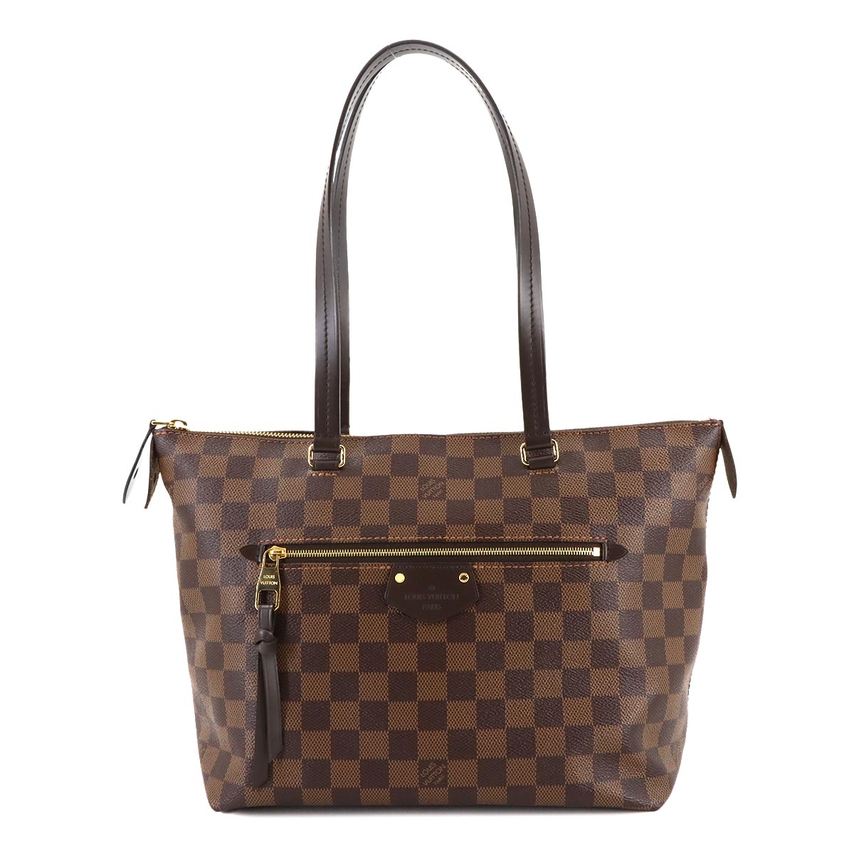 Damier Iena PM Tote Bag Ebene Brown N41012 Purse