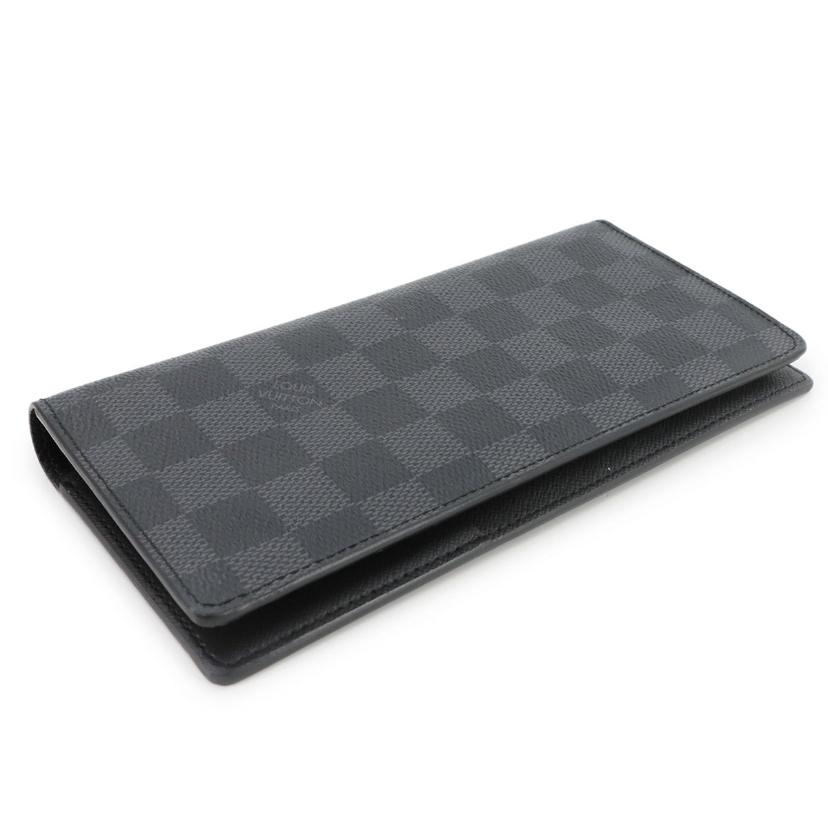 Damier Graphite Brazza Long Wallet Gray N62665 Purse