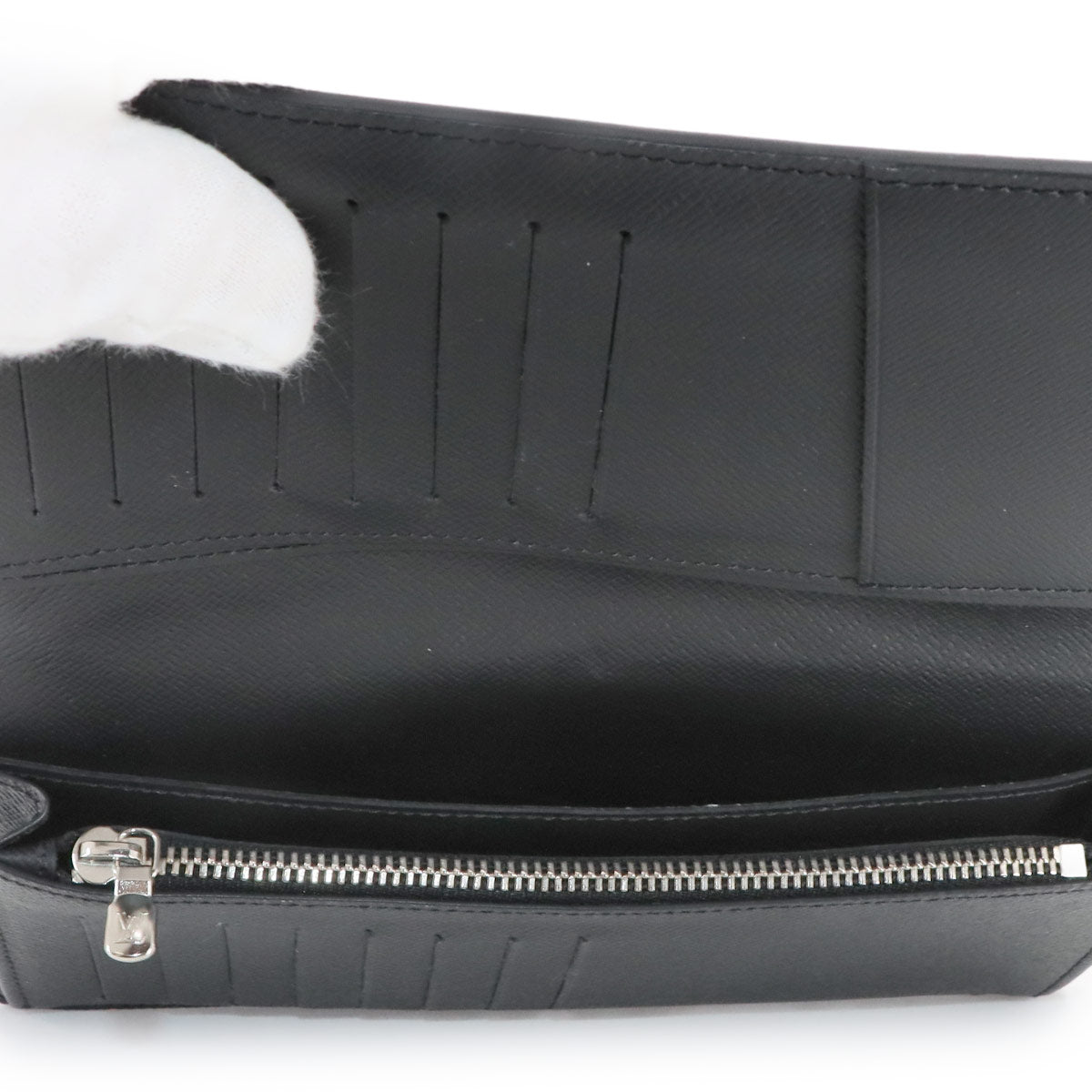 Damier Graphite Brazza Long Wallet Gray N62665 Purse