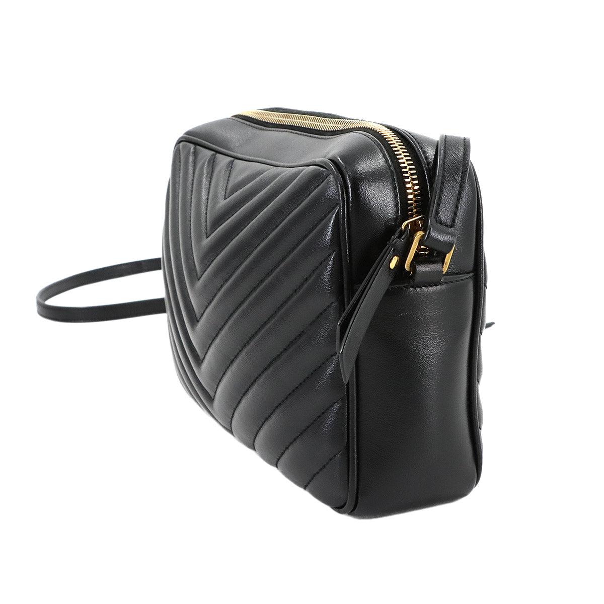 Lou Camera Shoulder Bag Leather Black 574494 Purse