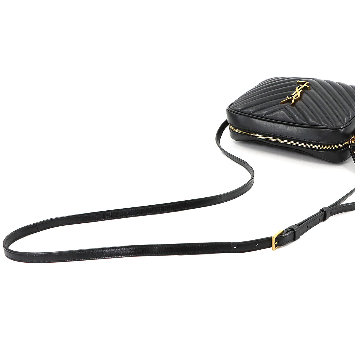 Lou Camera Shoulder Bag Leather Black 574494 Purse