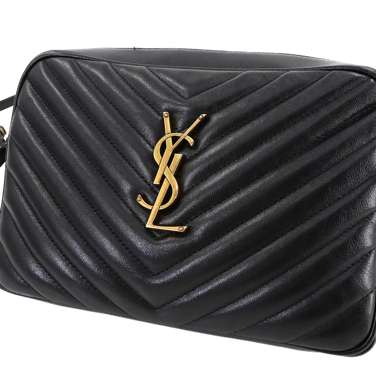 Lou Camera Shoulder Bag Leather Black 574494 Purse