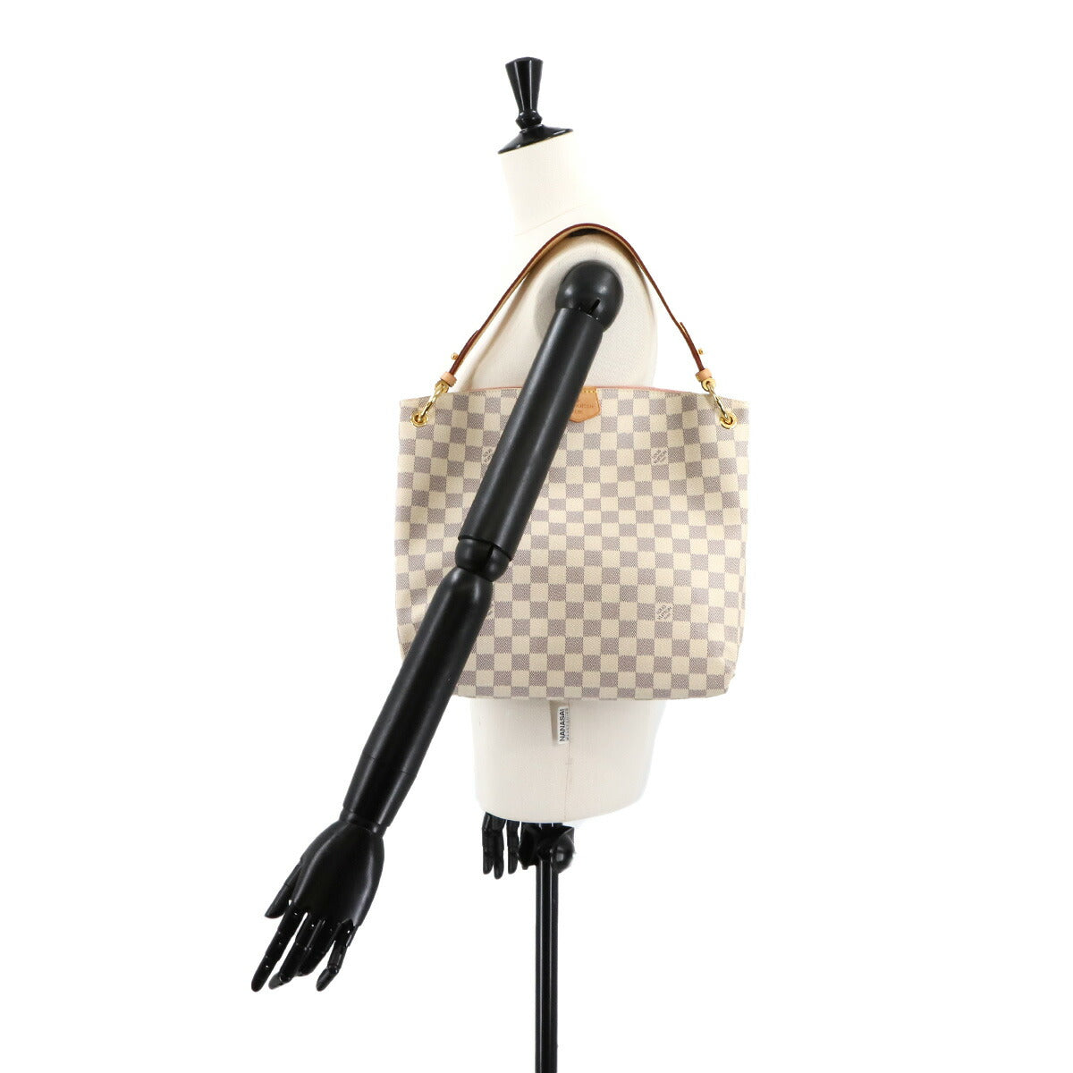 Damier Azur Graceful PM Shoulder Bag White N42249