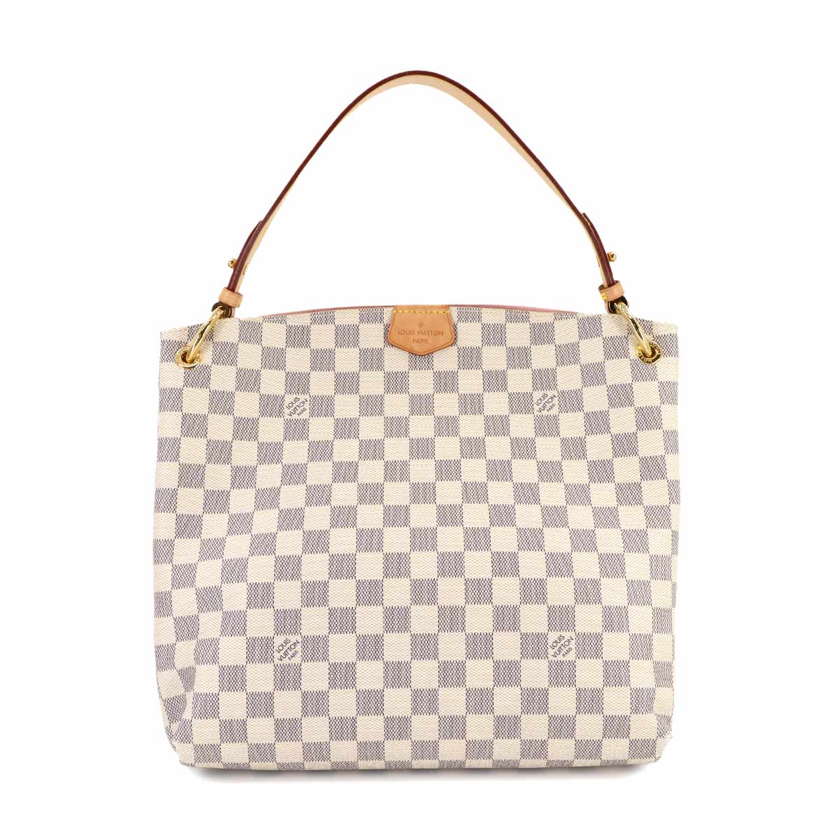 Damier Azur Graceful PM Shoulder Bag White N42249