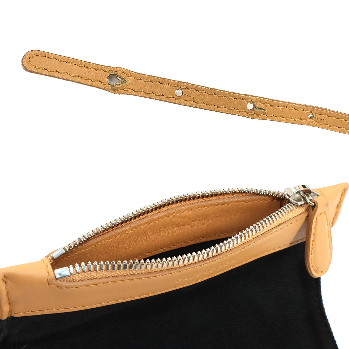 Navy XS Cabas Tote Shoulder Bag Canvas Black White 390346