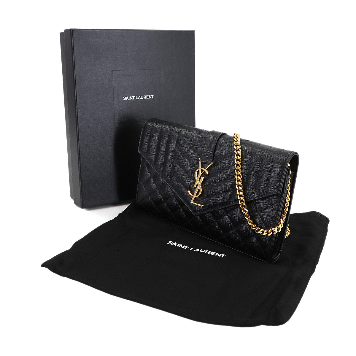 Cassandre Envelope Chain Wallet Leather 620280