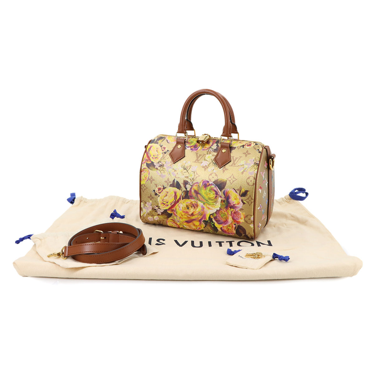 LV Garden Speedy 25 Hand Bag Gold M21317 Purse
