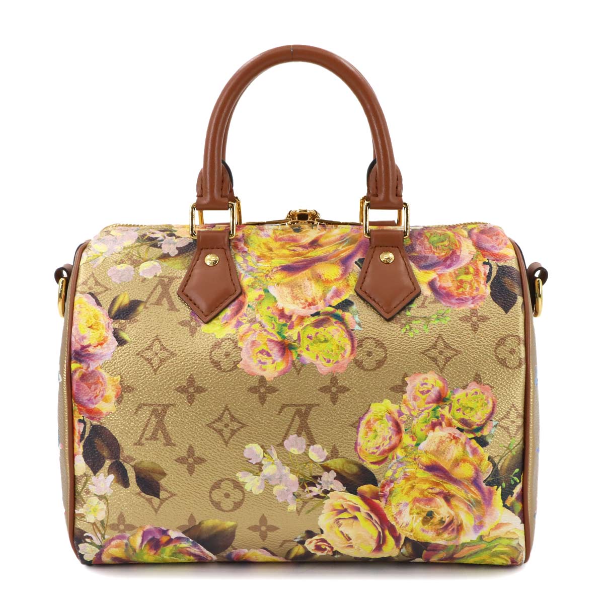 LV Garden Speedy 25 Hand Bag Gold M21317 Purse