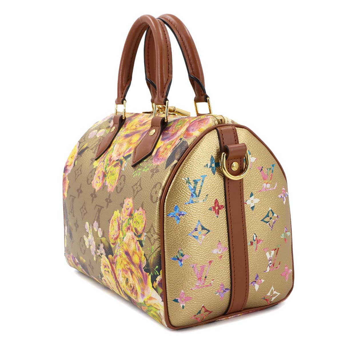 LV Garden Speedy 25 Hand Bag Gold M21317 Purse