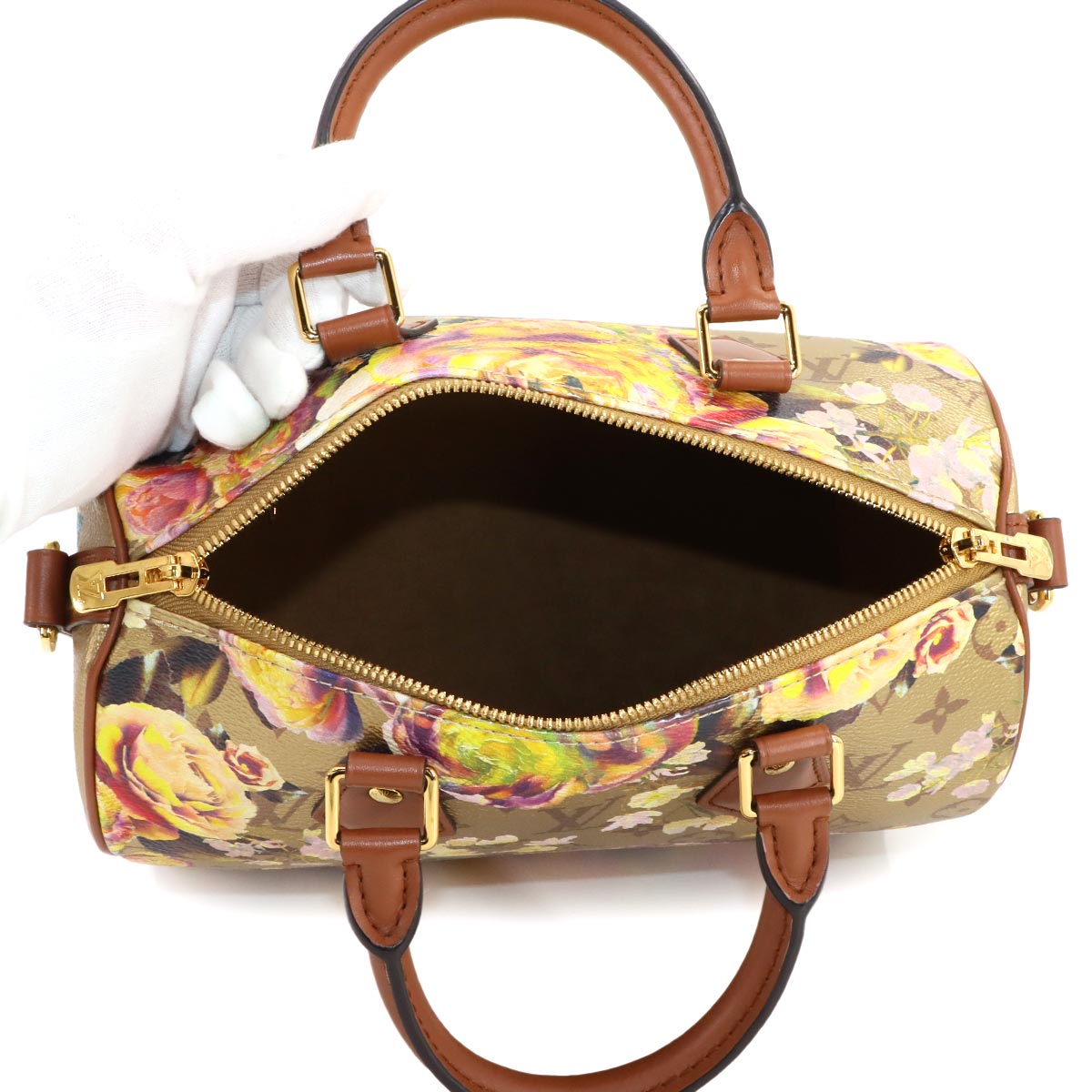 LV Garden Speedy 25 Hand Bag Gold M21317 Purse