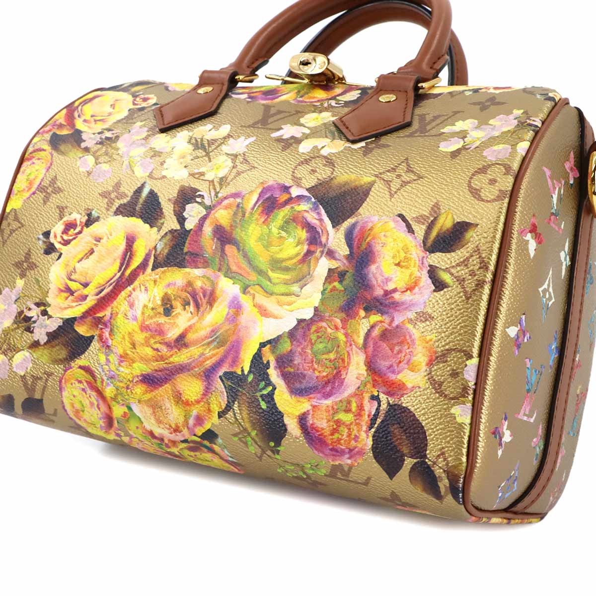 LV Garden Speedy 25 Hand Bag Gold M21317 Purse